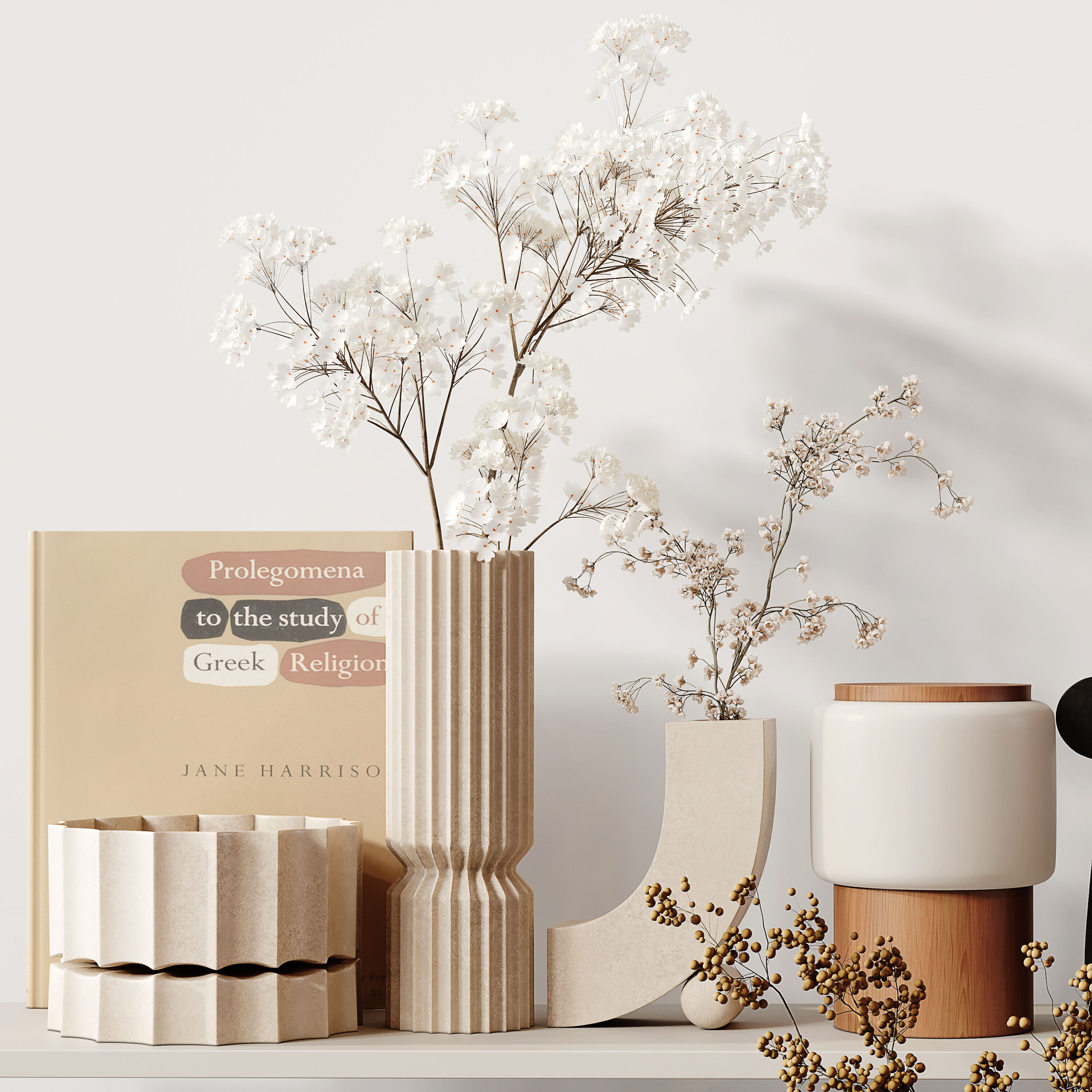 Decorative Set 244 Low-poly 3D model_2