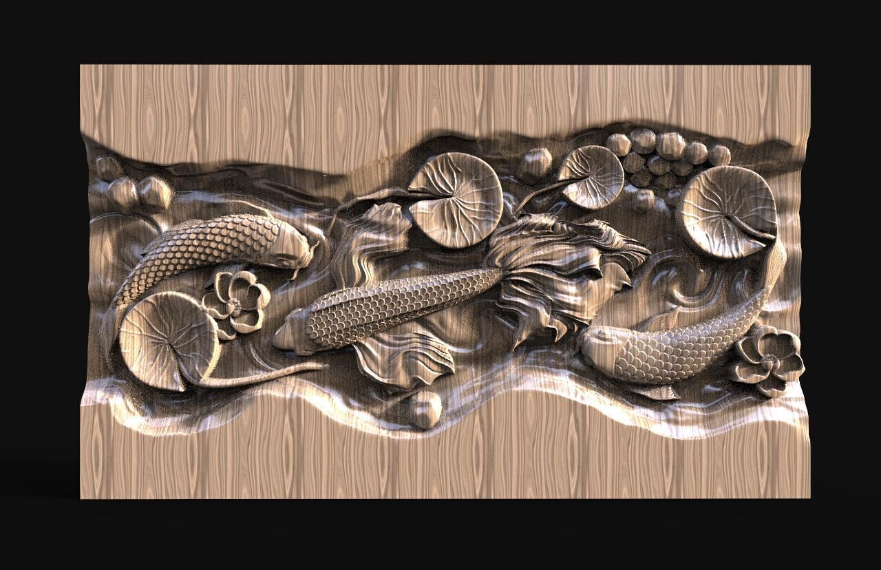 Fish CNC  3D print model_5