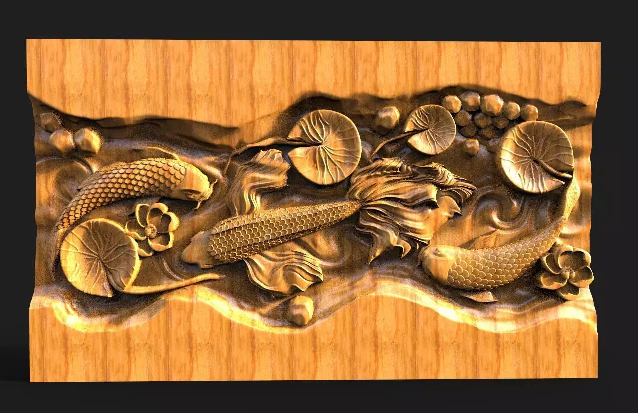 Fish CNC  3D print model_0