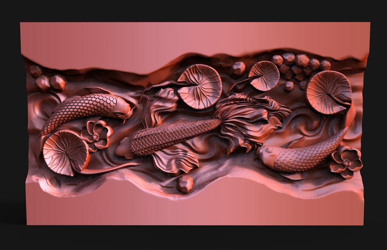 Fish CNC  3D print model_1