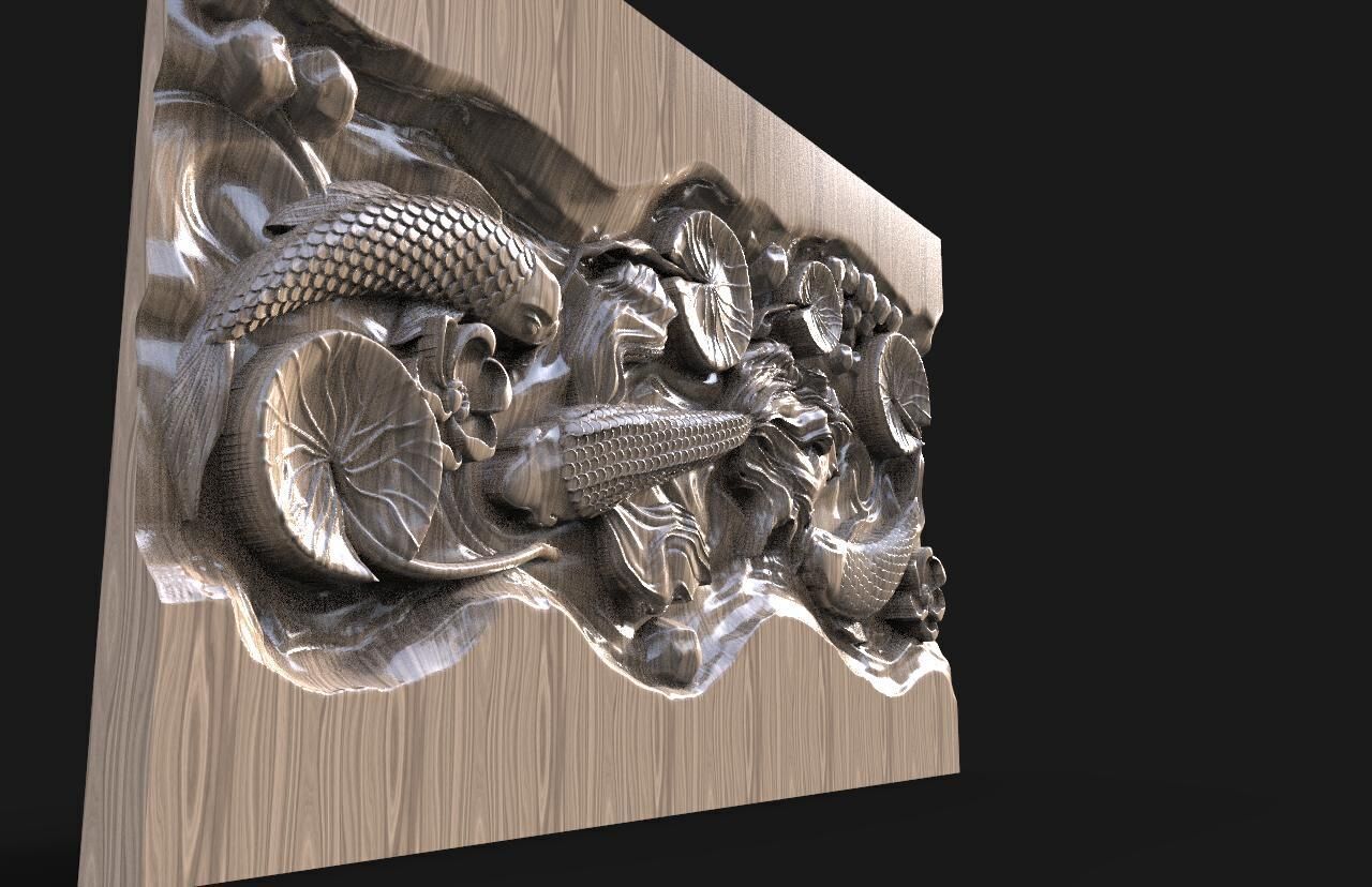 Fish CNC  3D print model_6