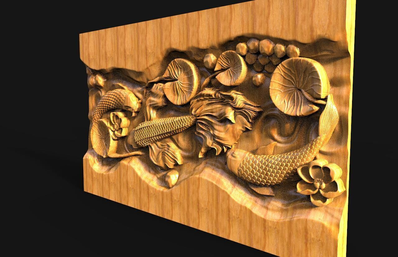 Fish CNC  3D print model_3