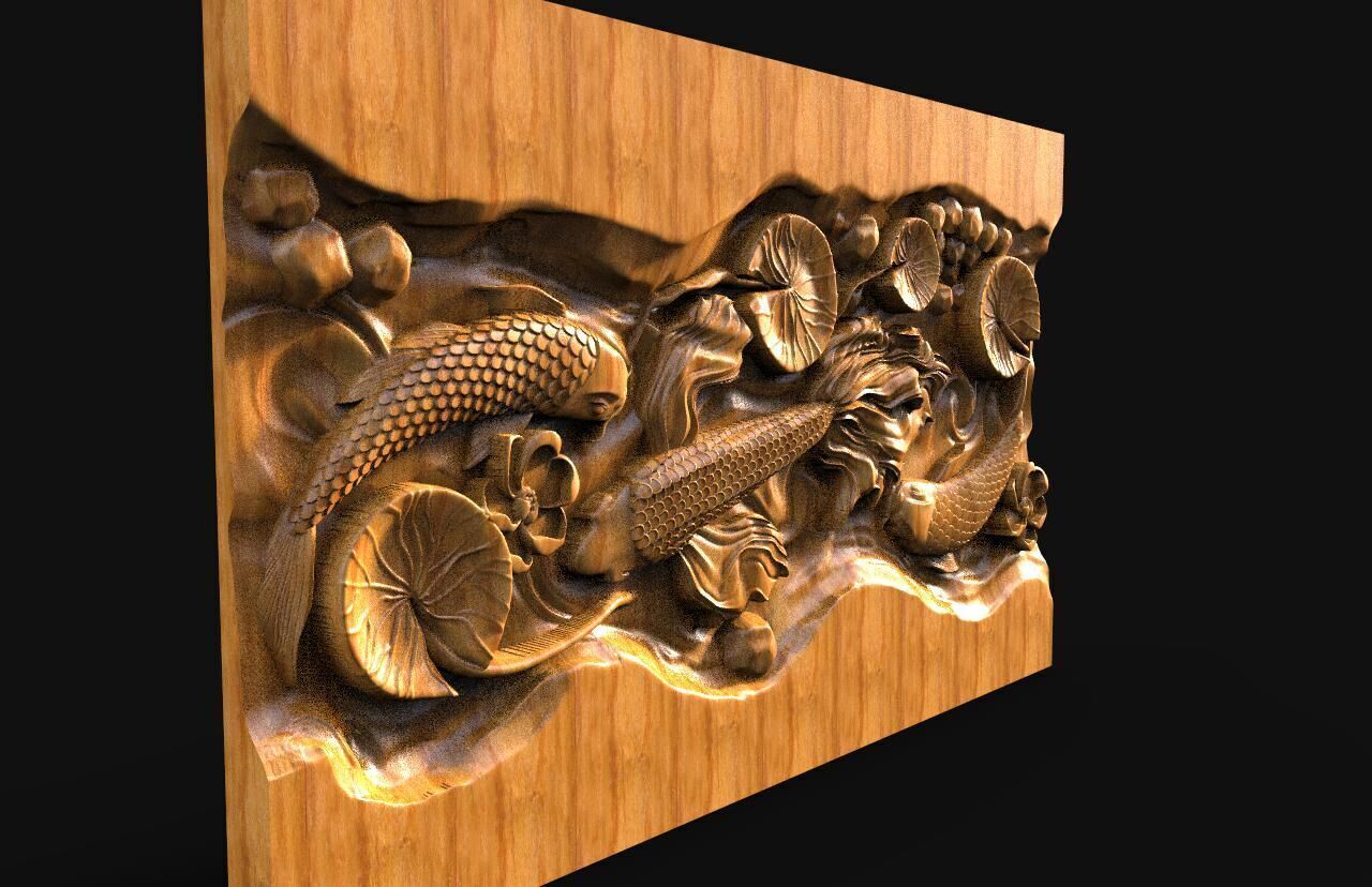 Fish CNC  3D print model_2