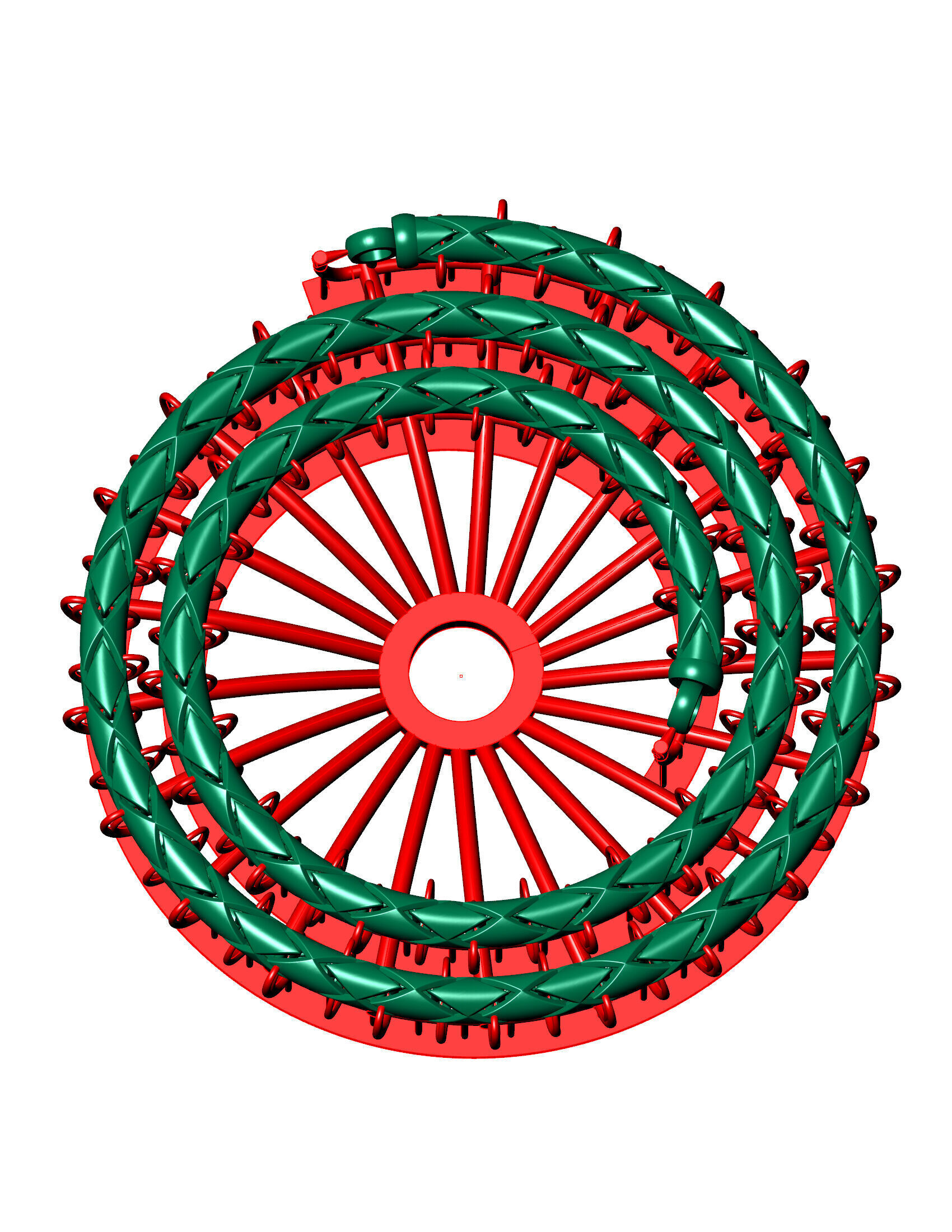 4mm Top Sold Fancy Italian Chain 3D Model 3D print model_3