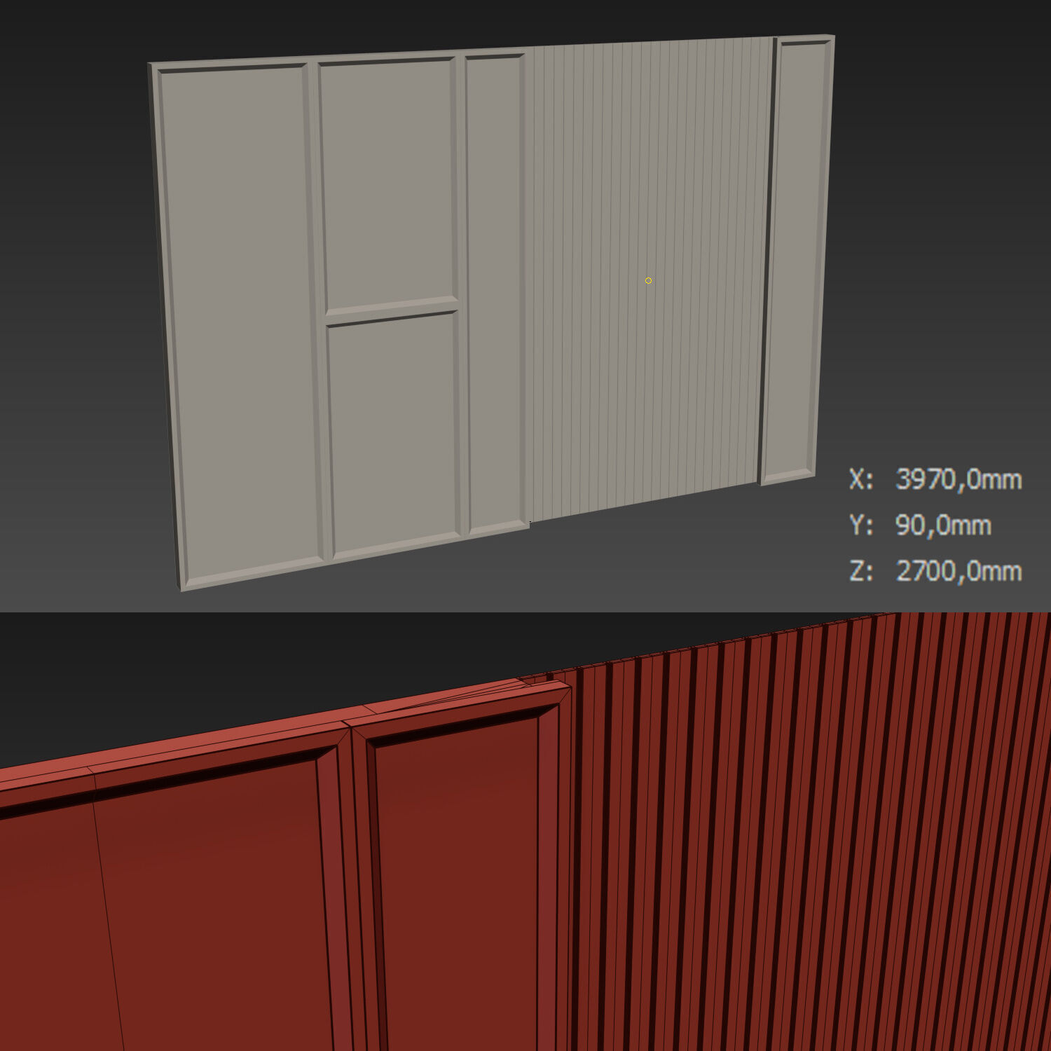 Decorative V35 Wall Panels 3D model_3
