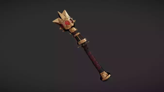 fantasy warhammer with spiked head