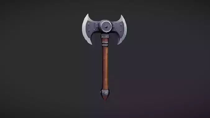 fantasy double-headed axe