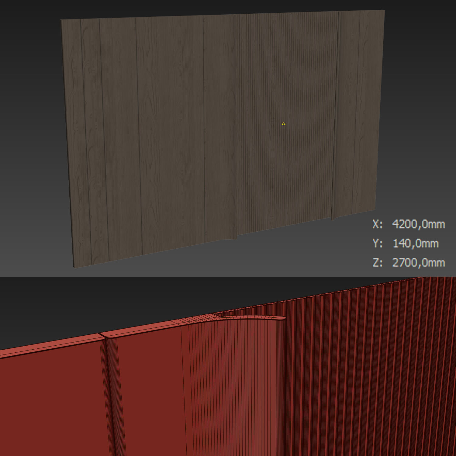 Decorative V36 Wall Panels 3D model_3