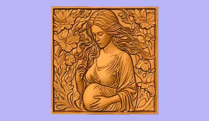 MAE GRAVIDA BAS RELIEF