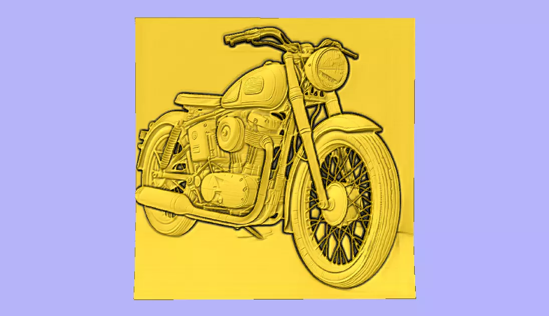 MOTO ANTIGA 3D model