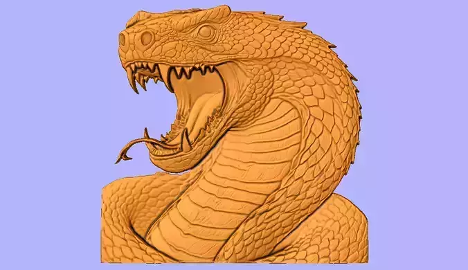 NAJA BAS RELIEF 3D model