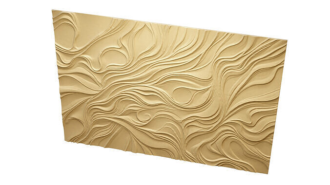 modern panel wall decor set relief stl mural CNC 188  3D model 7
