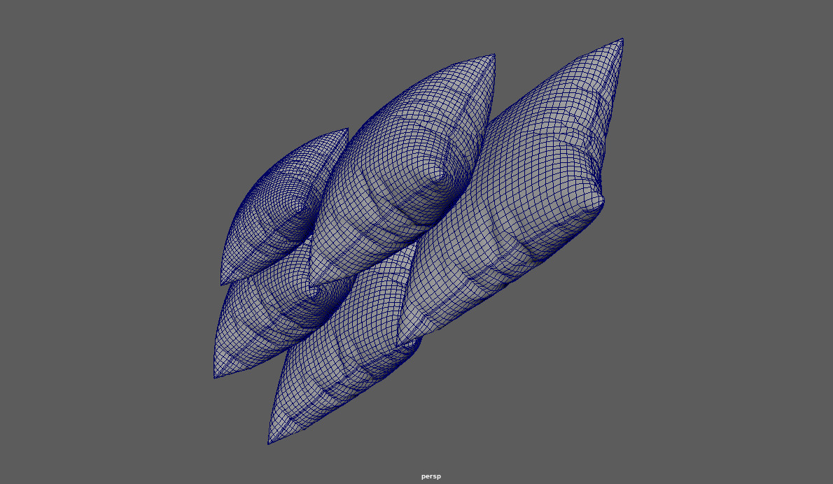 Modern Decorative Pillow Cushion Low-poly 3D model_14