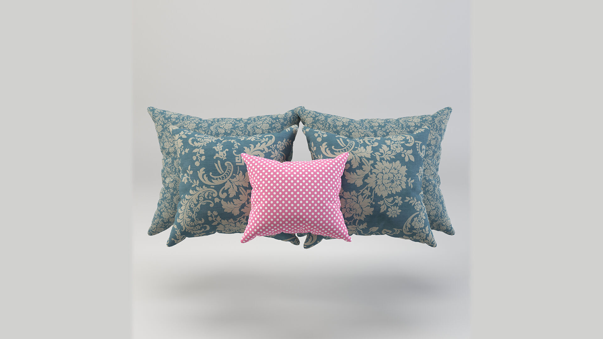 Modern Decorative Pillow Cushion Low-poly 3D model_2