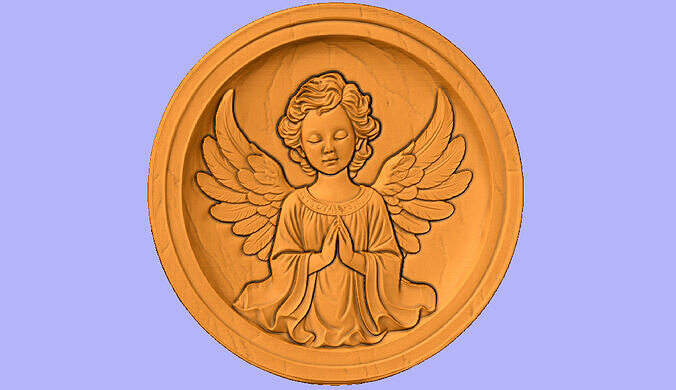 ANJO EM CIRCULO RELIEF  3D model