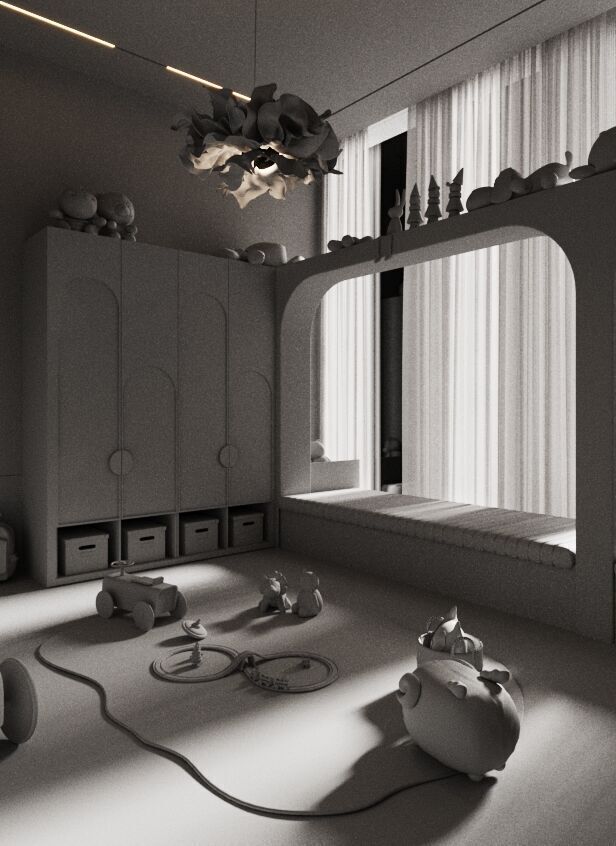 Kids Playing Room 3D model_1