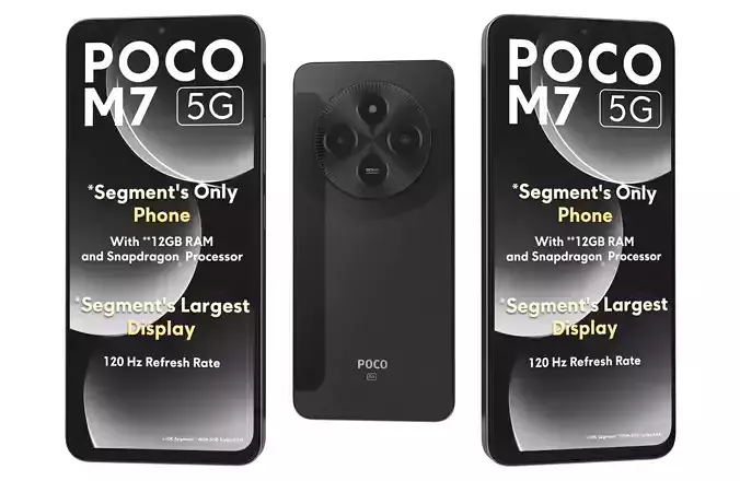 Xiaomi Poco C71 Black 3D model | CGTrader