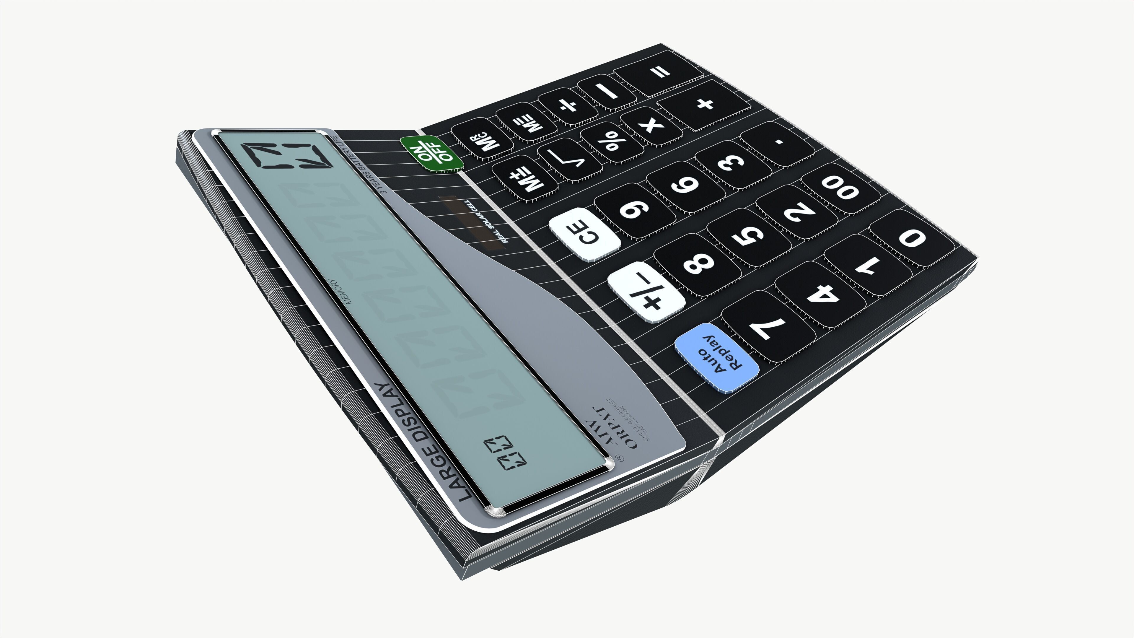 Calculator Low-poly 3D model_7