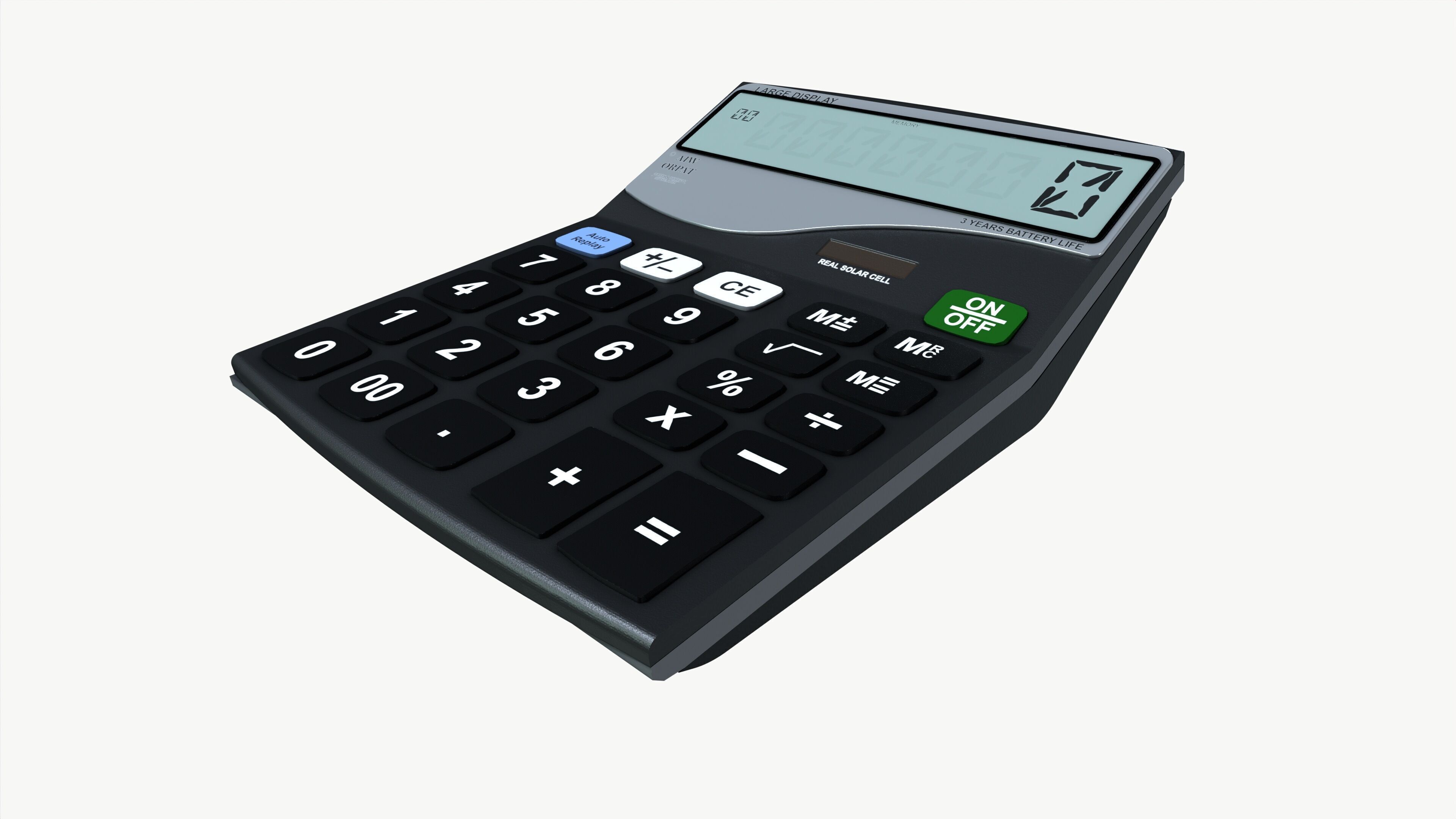 Calculator Low-poly 3D model_2
