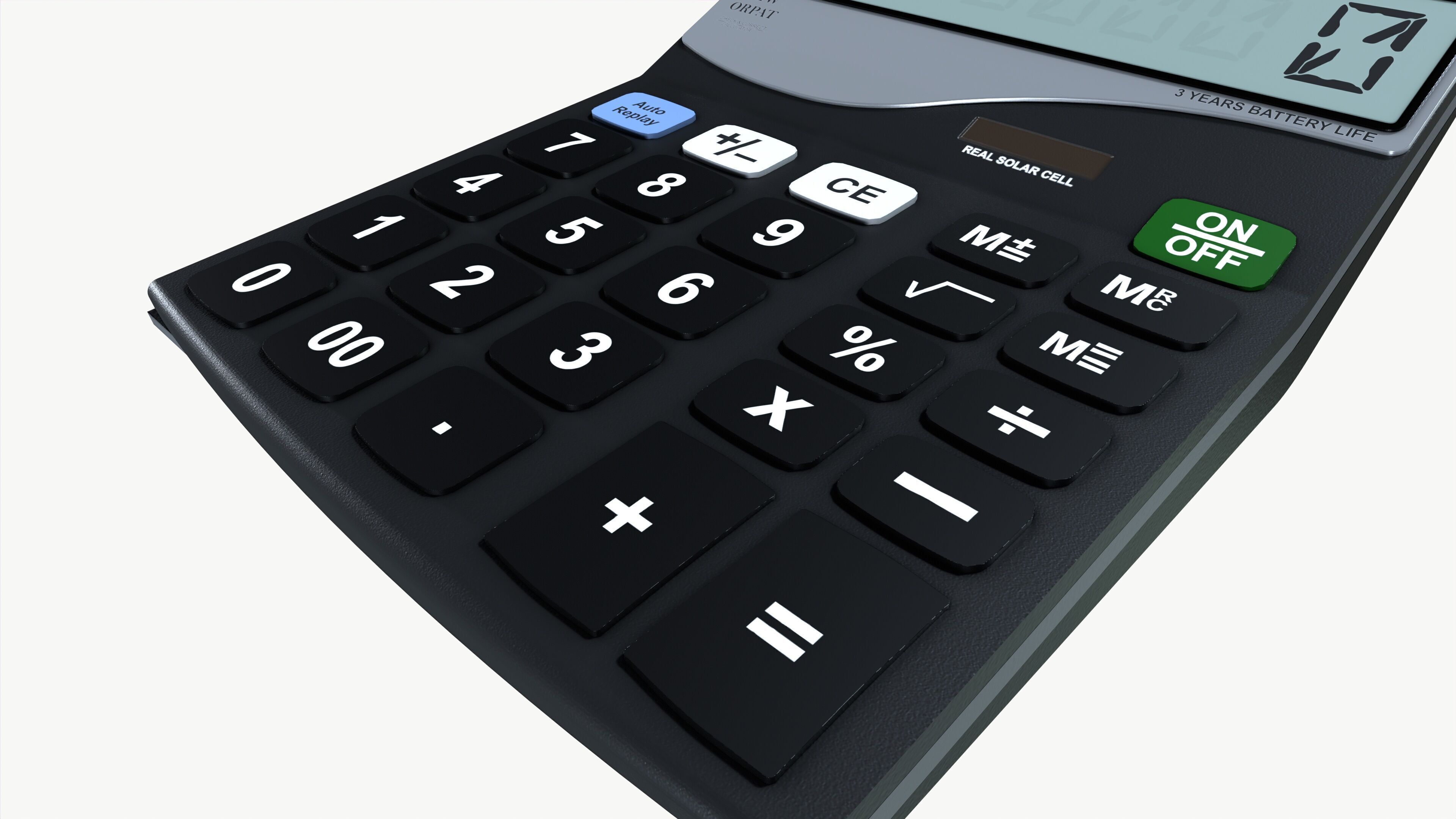 Calculator Low-poly 3D model_5