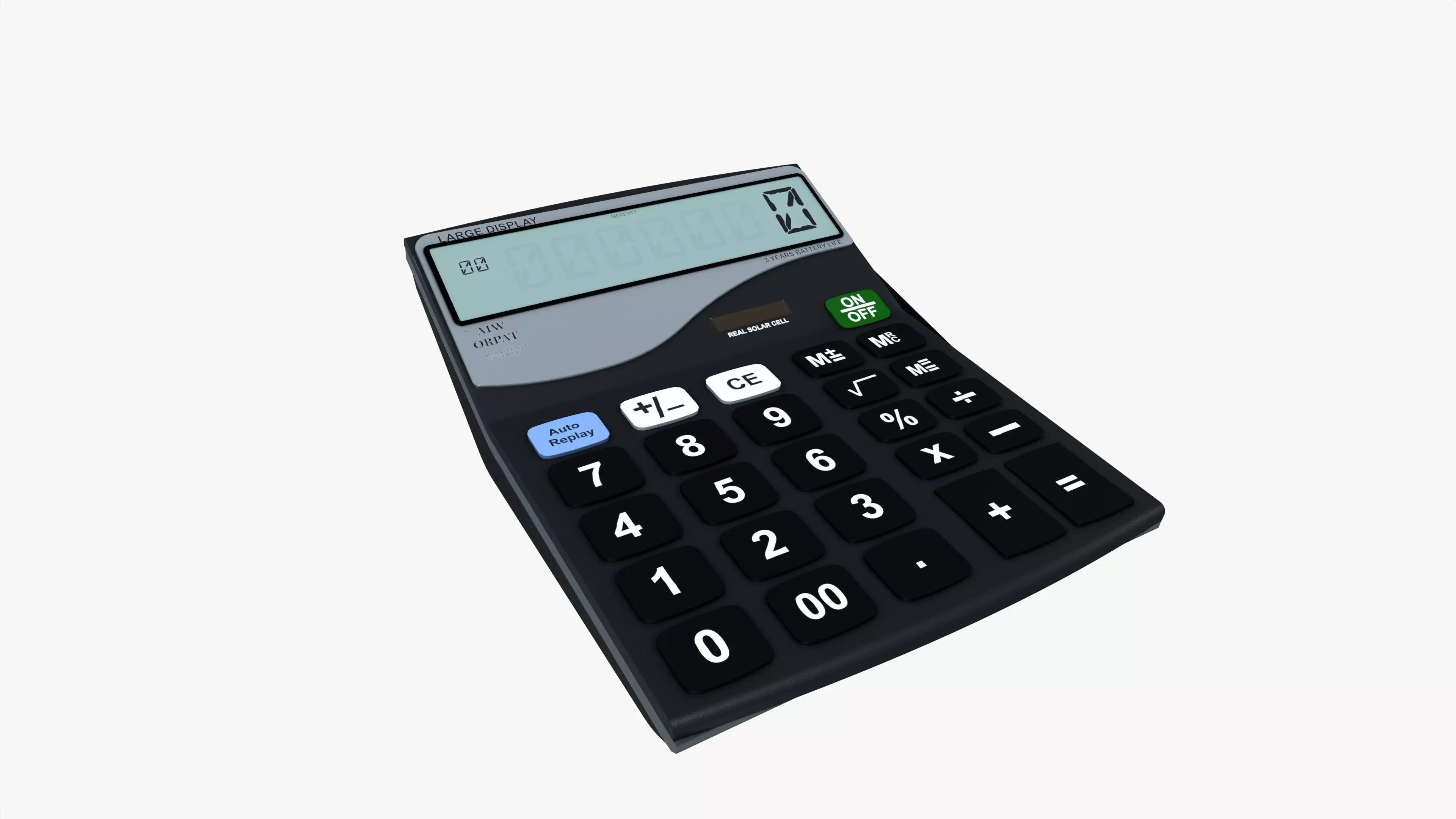Calculator Low-poly 3D model_0