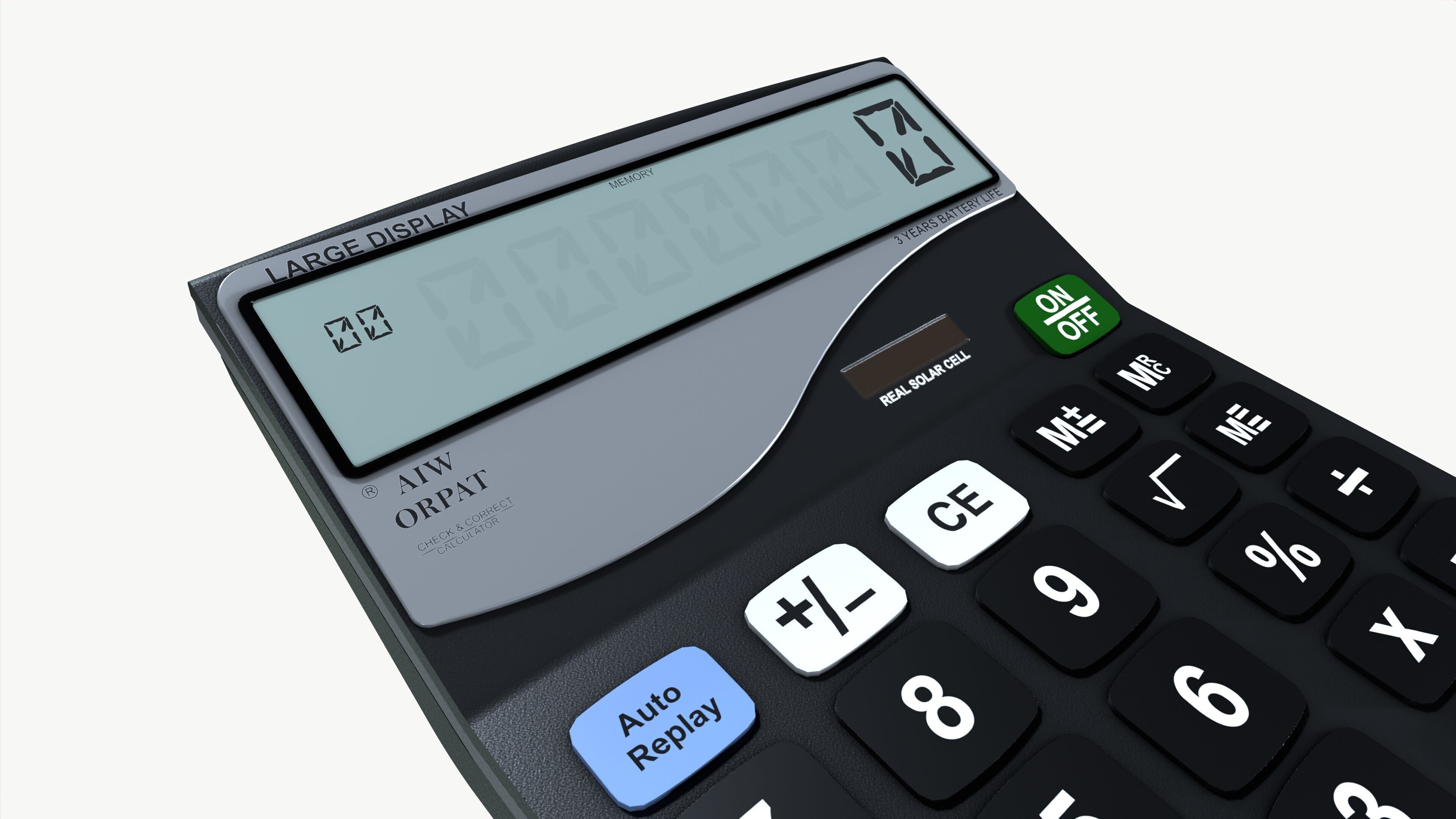 Calculator Low-poly 3D model_4