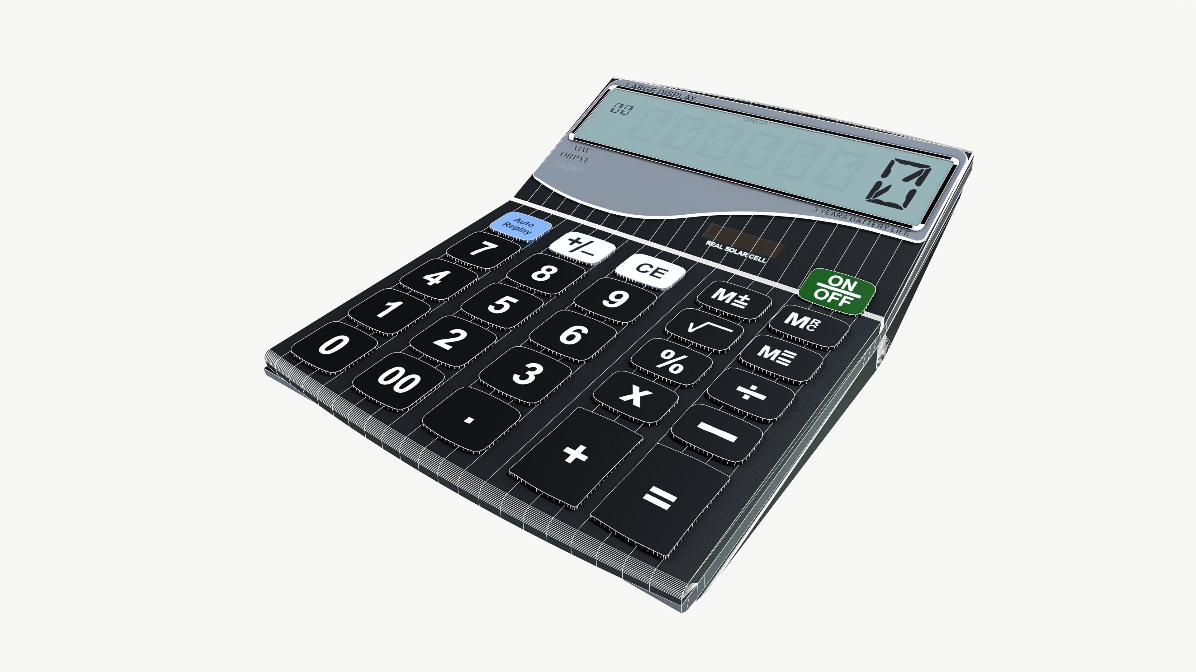 Calculator Low-poly 3D model_6