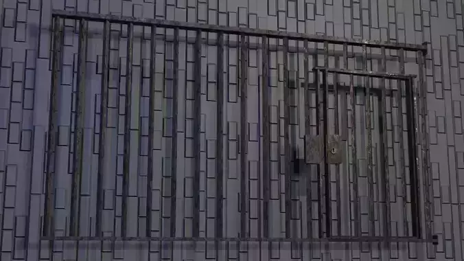 Reja carcelaria - Ready For Games-Animations Free low-poly 3D model