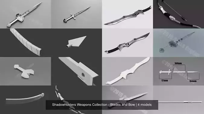 Shadowhunters Weapons Collection - Blades and Bow 
