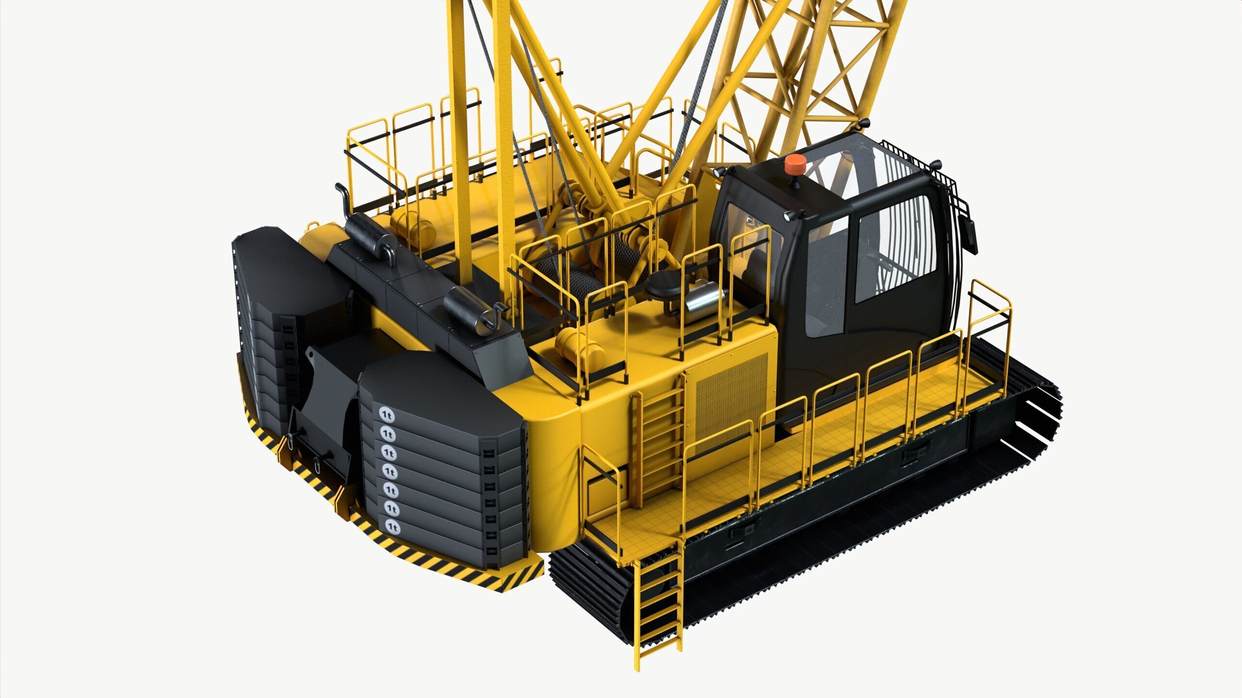 crawler crane 3D model_4