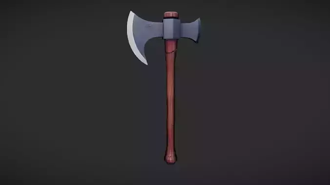 medieval-style battle axe