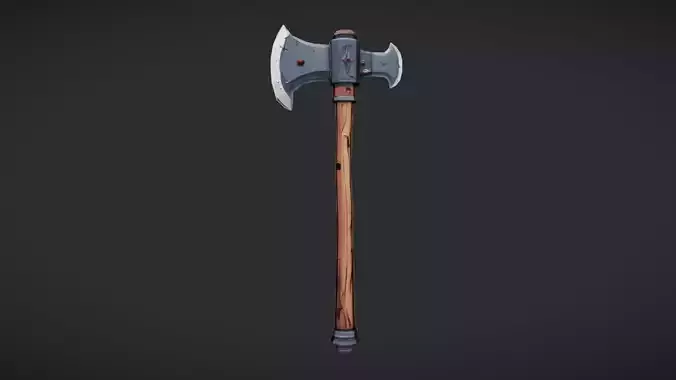 Double-headed battle axe