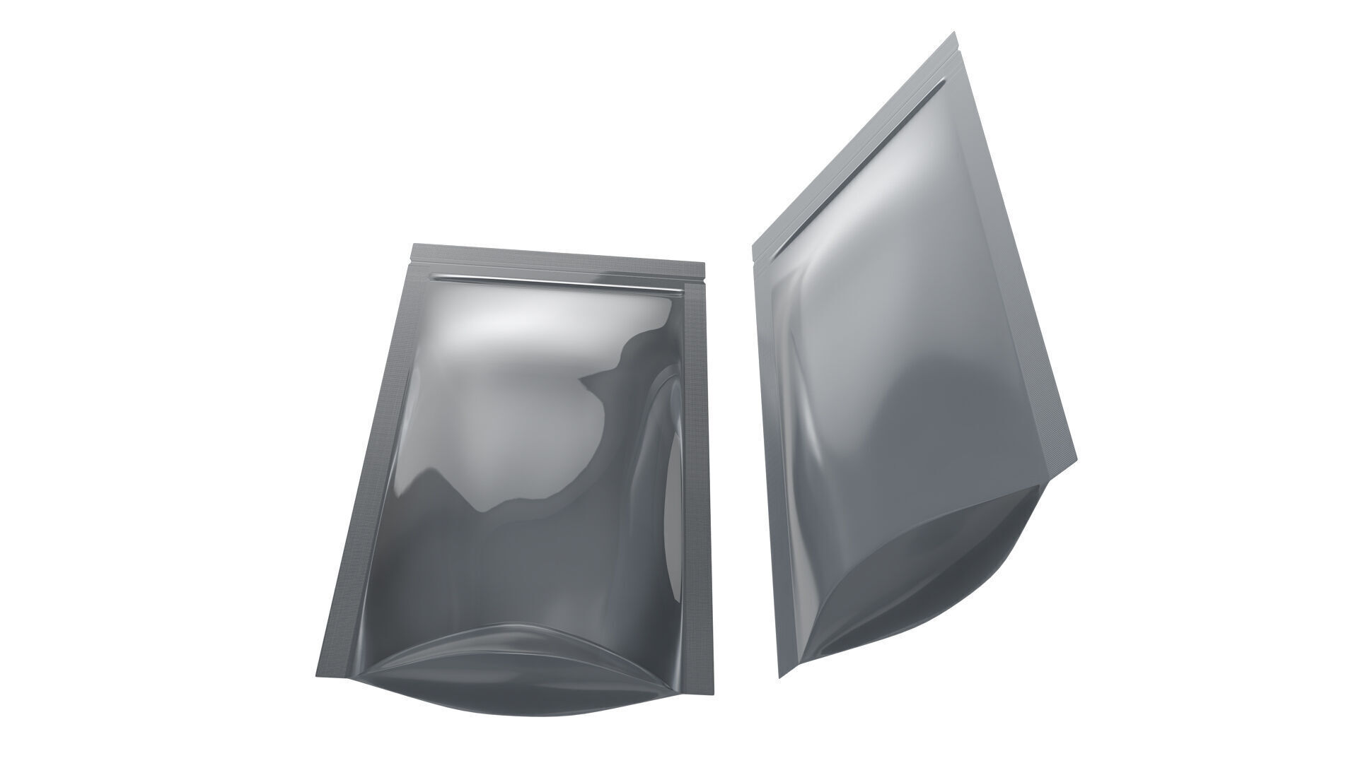 Zipper Storage Bag Stand Up Pouch Food Package 3D model_3