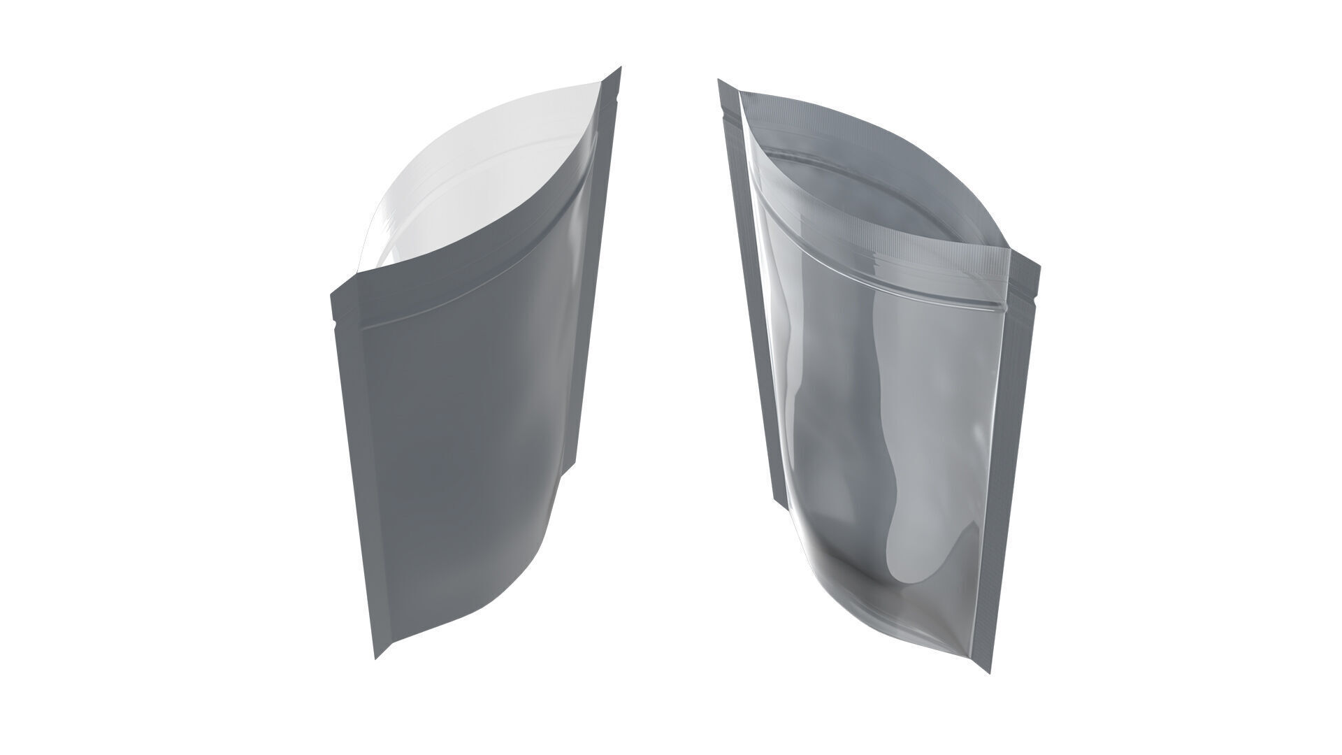 Zipper Storage Bag Stand Up Pouch Food Package 3D model_4