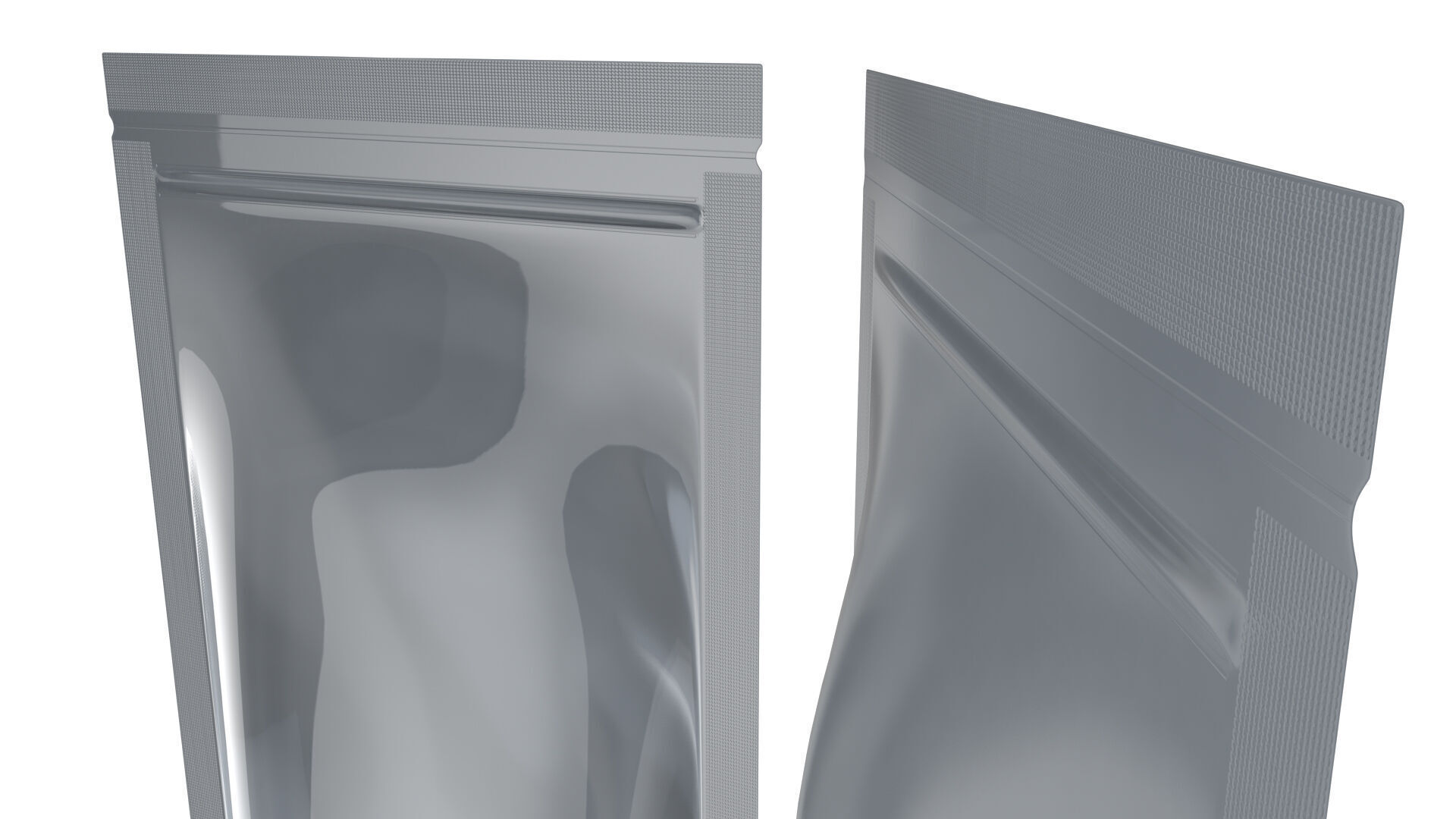 Zipper Storage Bag Stand Up Pouch Food Package 3D model_7