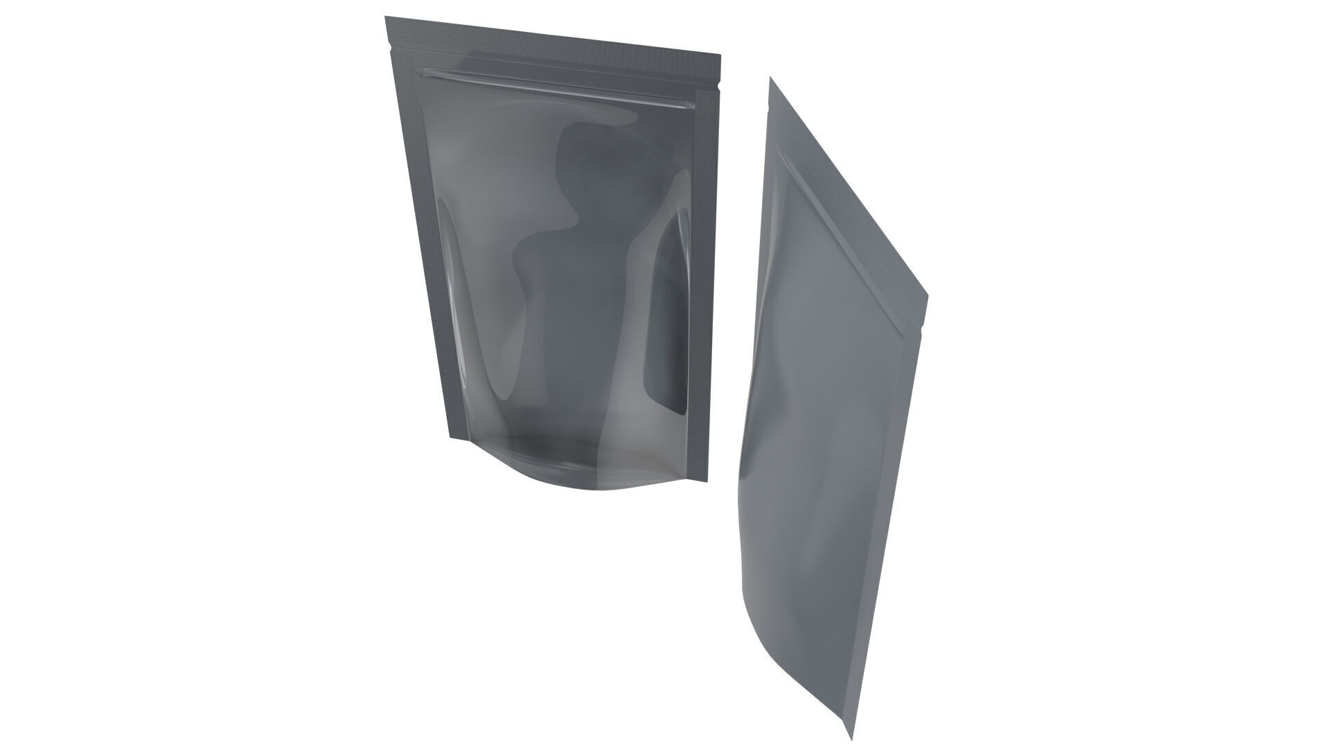 Zipper Storage Bag Stand Up Pouch Food Package 3D model_6