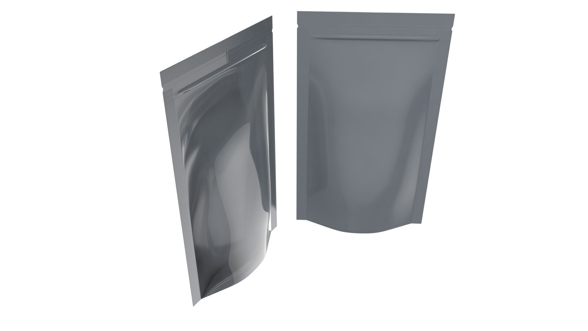 Zipper Storage Bag Stand Up Pouch Food Package 3D model_2