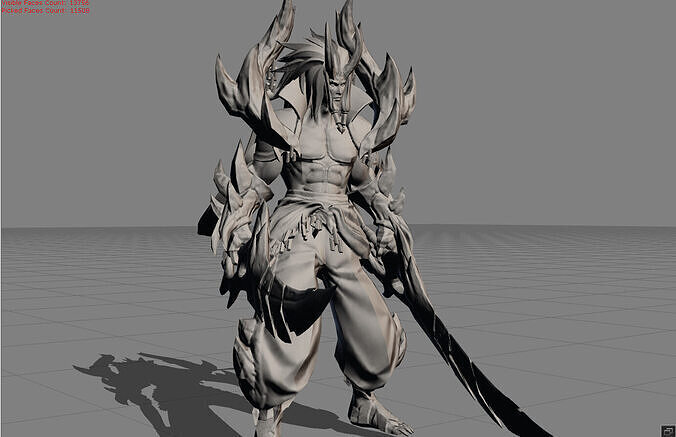 Martis Searing Maw Low-poly 3D model