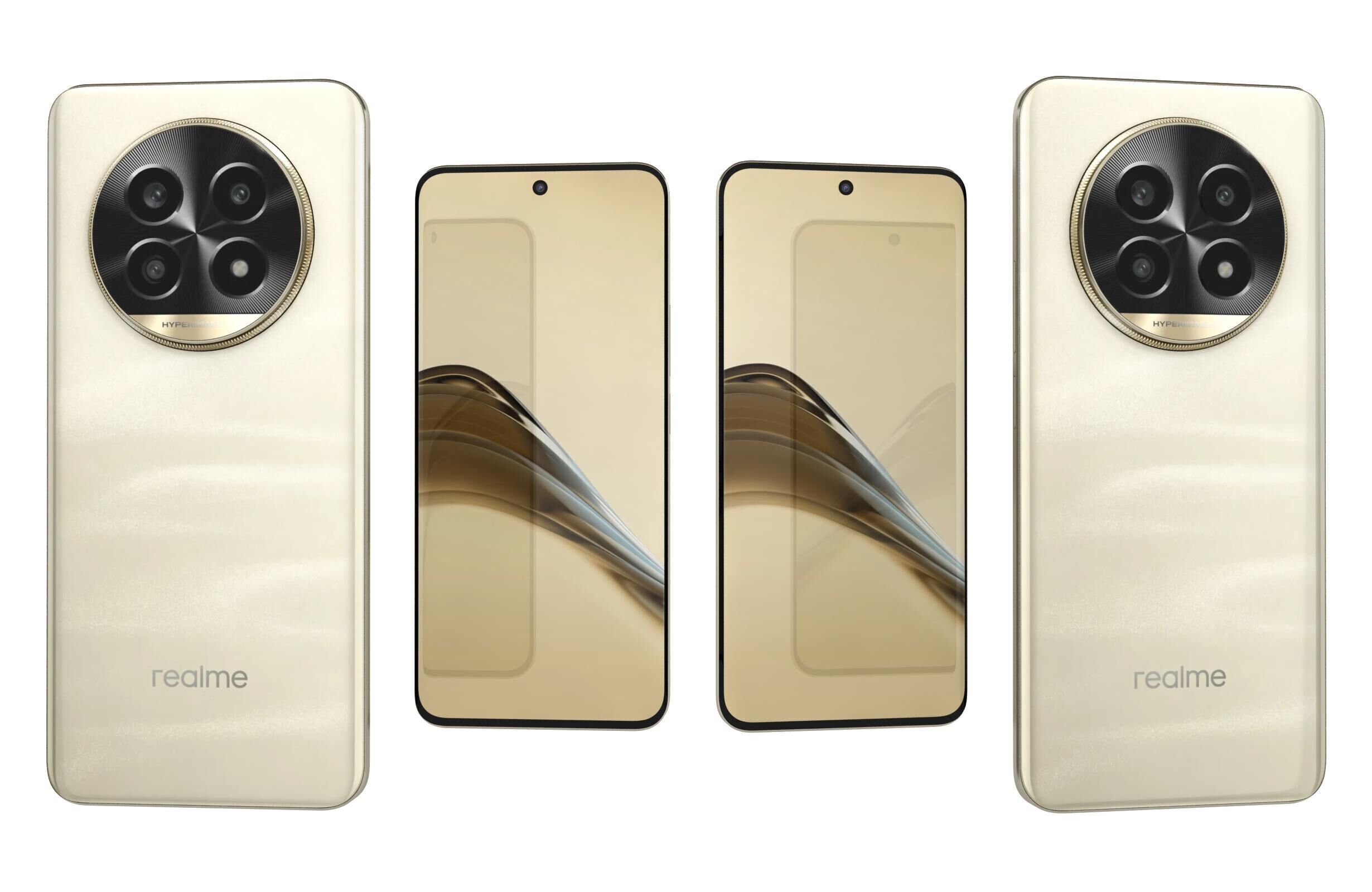 Realme 14 Pro Lite 5G Gold And Violet 3D model_9