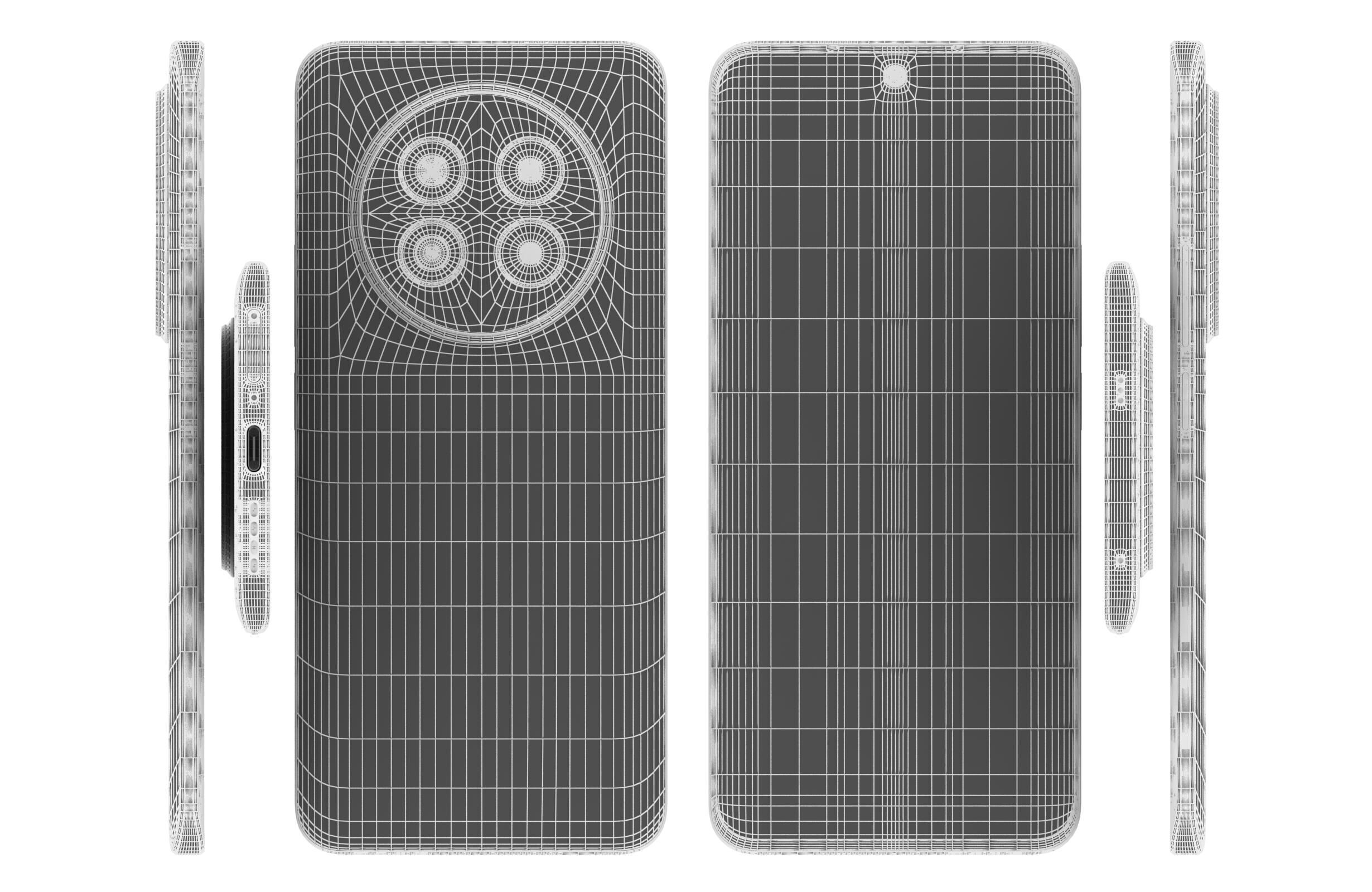 Realme 14 Pro Lite 5G Gold And Violet 3D model_12