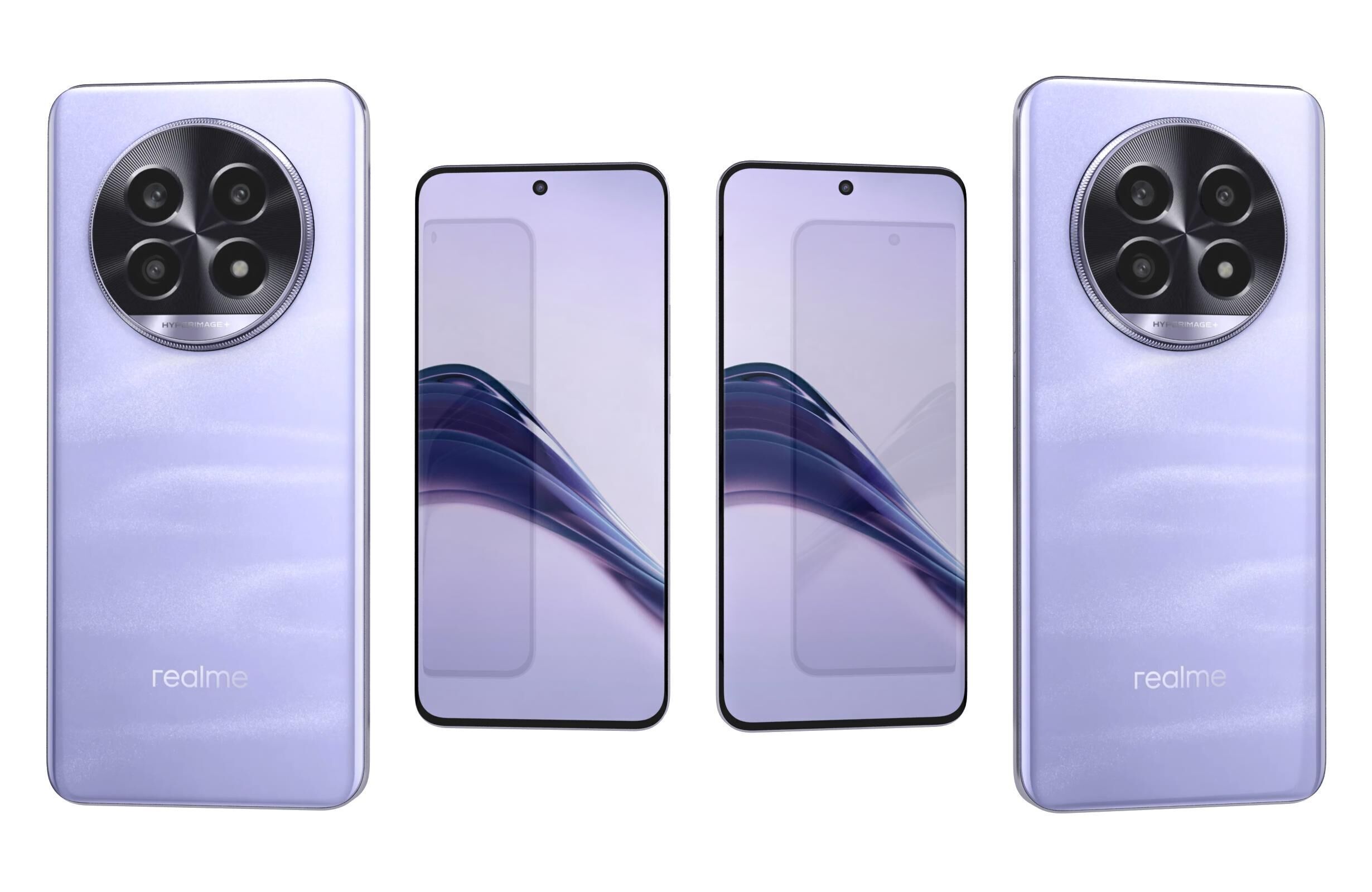 Realme 14 Pro Lite 5G Gold And Violet 3D model_4