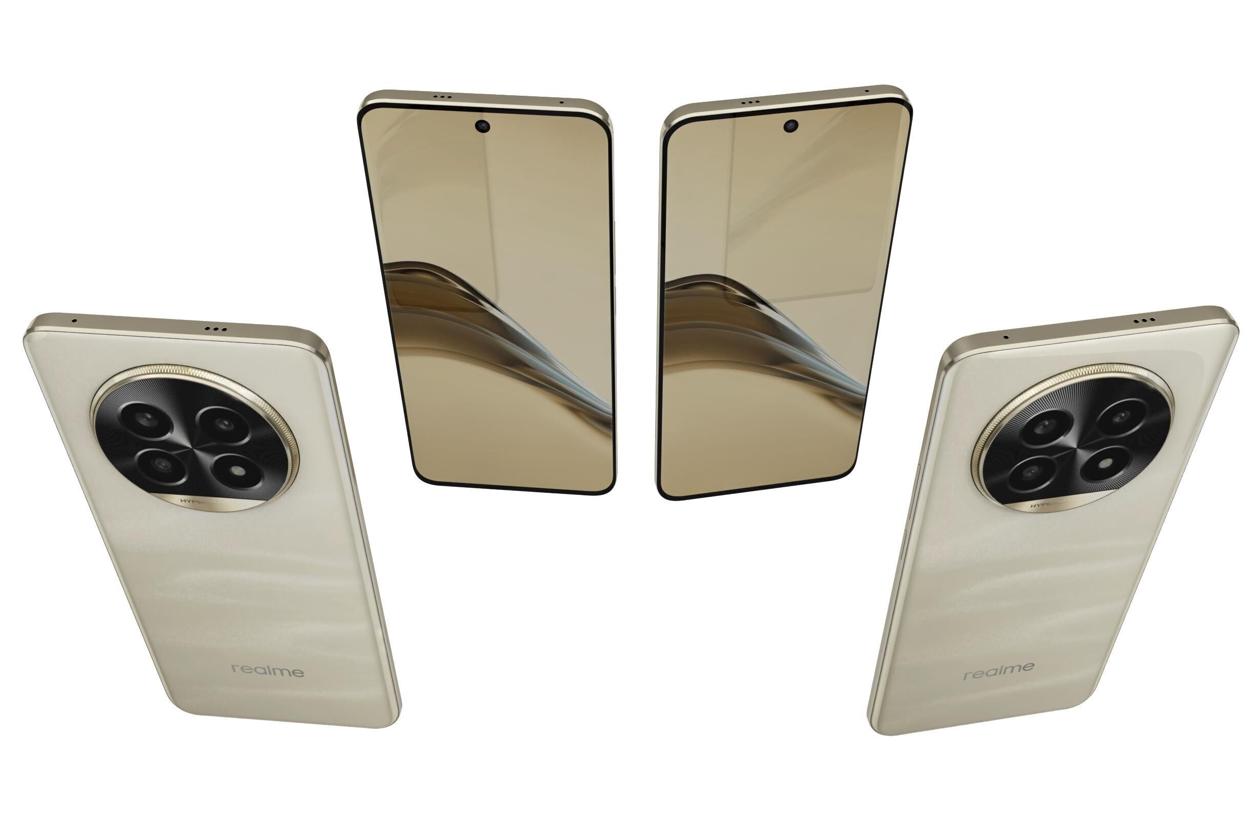 Realme 14 Pro Lite 5G Gold And Violet 3D model_10