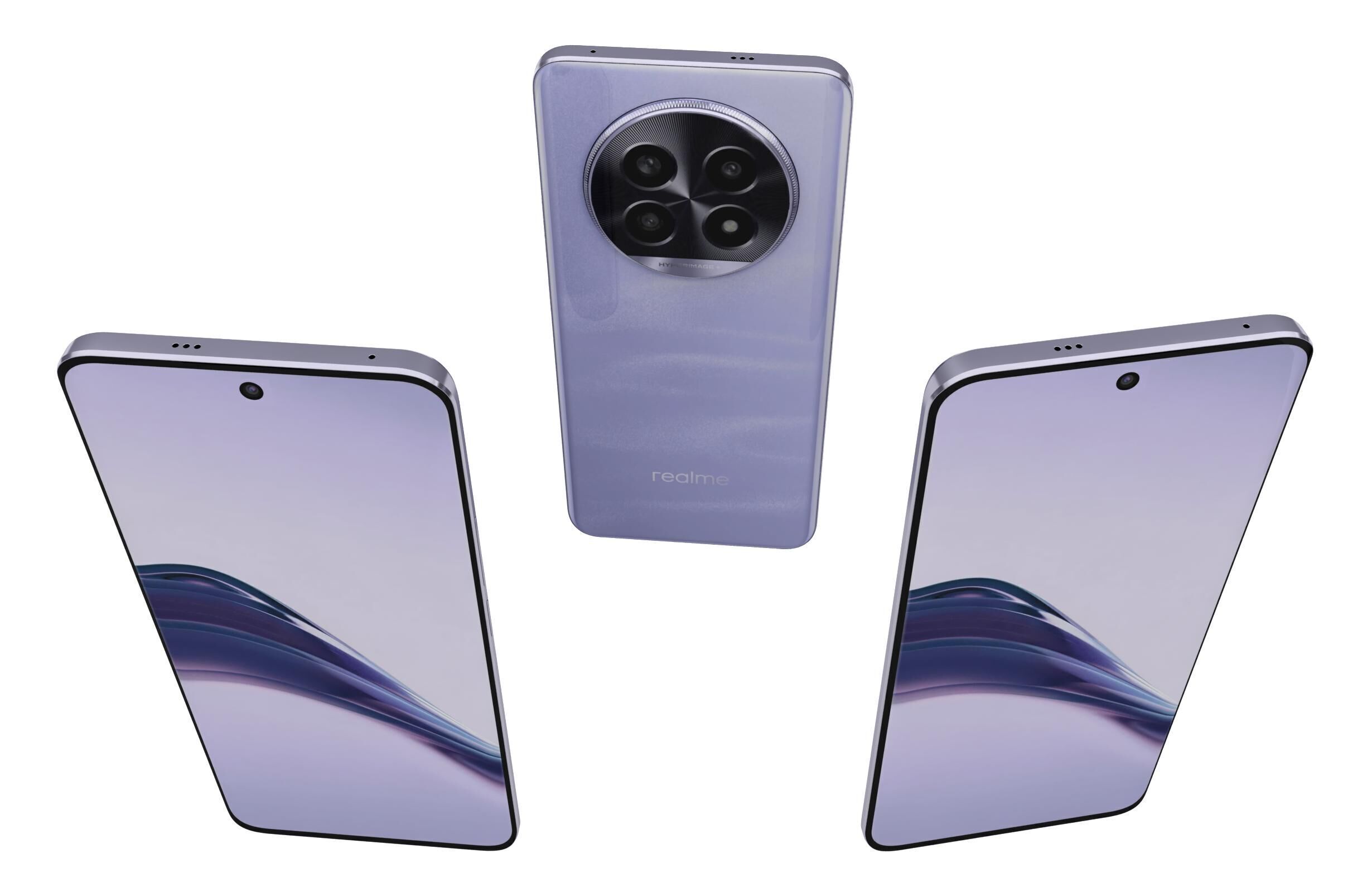 Realme 14 Pro Lite 5G Gold And Violet 3D model_2
