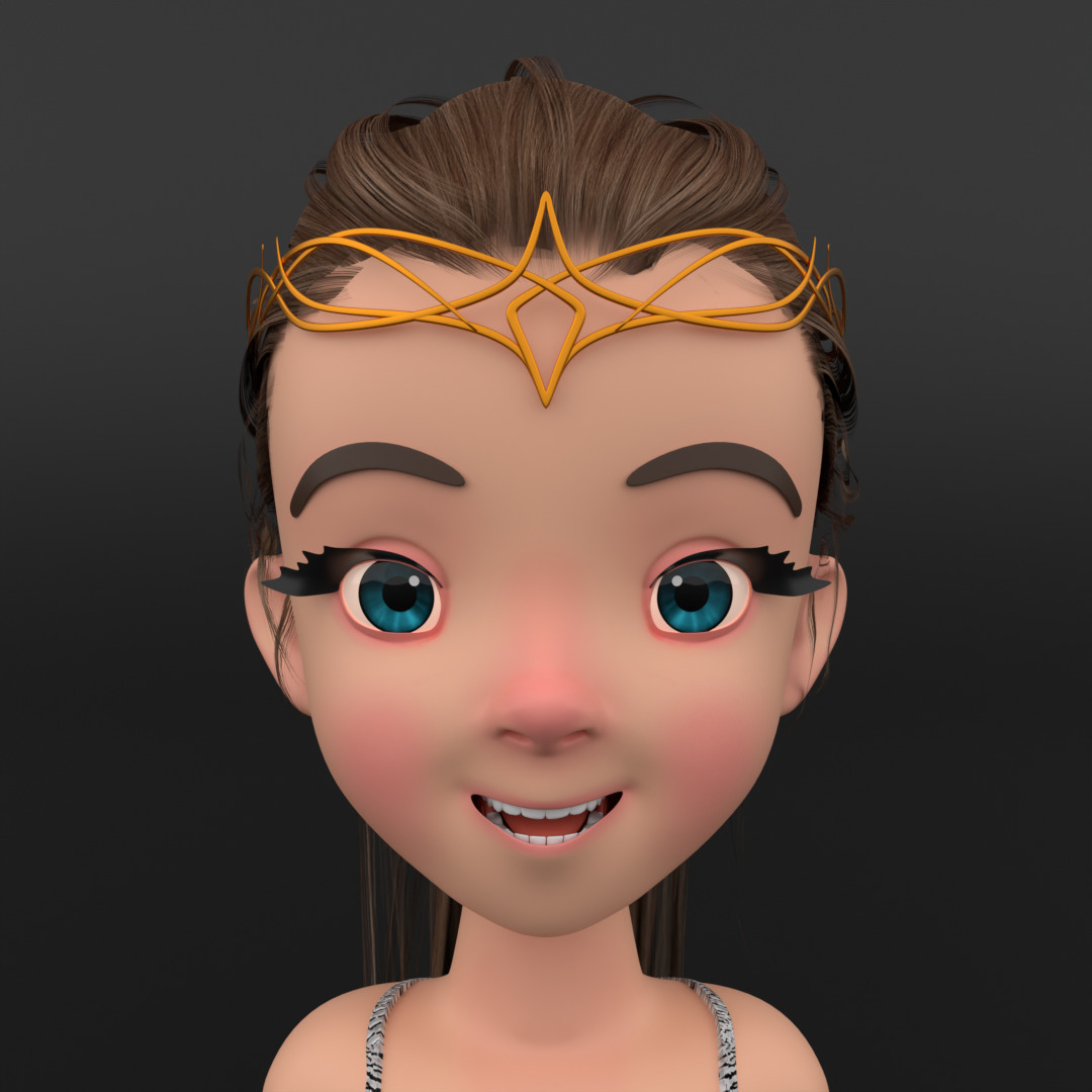 Cartoon Fairy 3D model_5