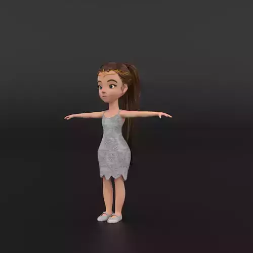  Cartoon Fairy  3D model