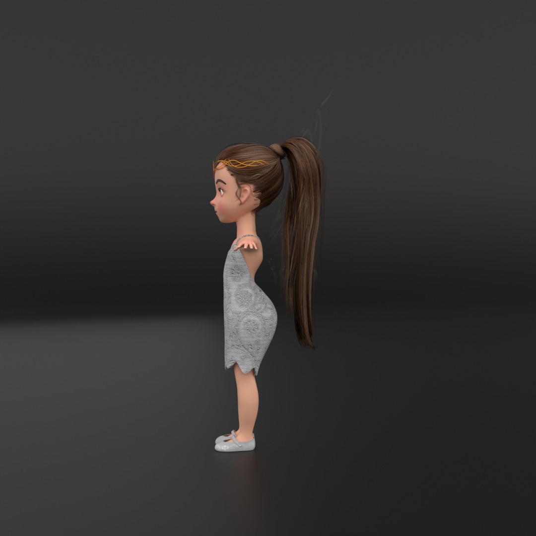 Cartoon Fairy 3D model_13