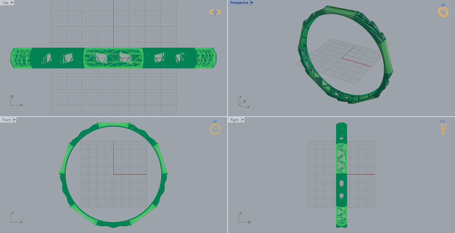 Bangle cartier-02 3D print model_3
