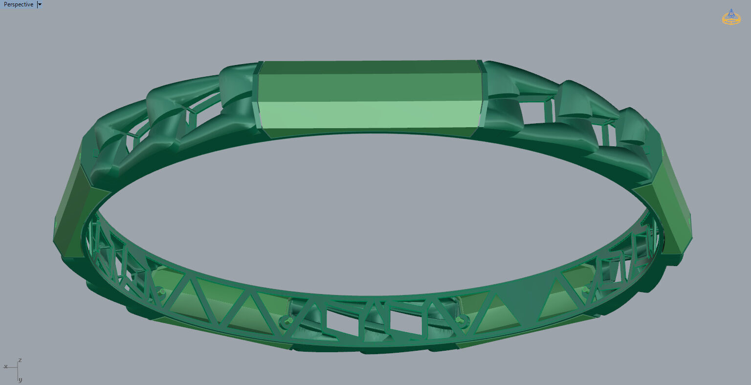 Bangle cartier-02 3D print model_2