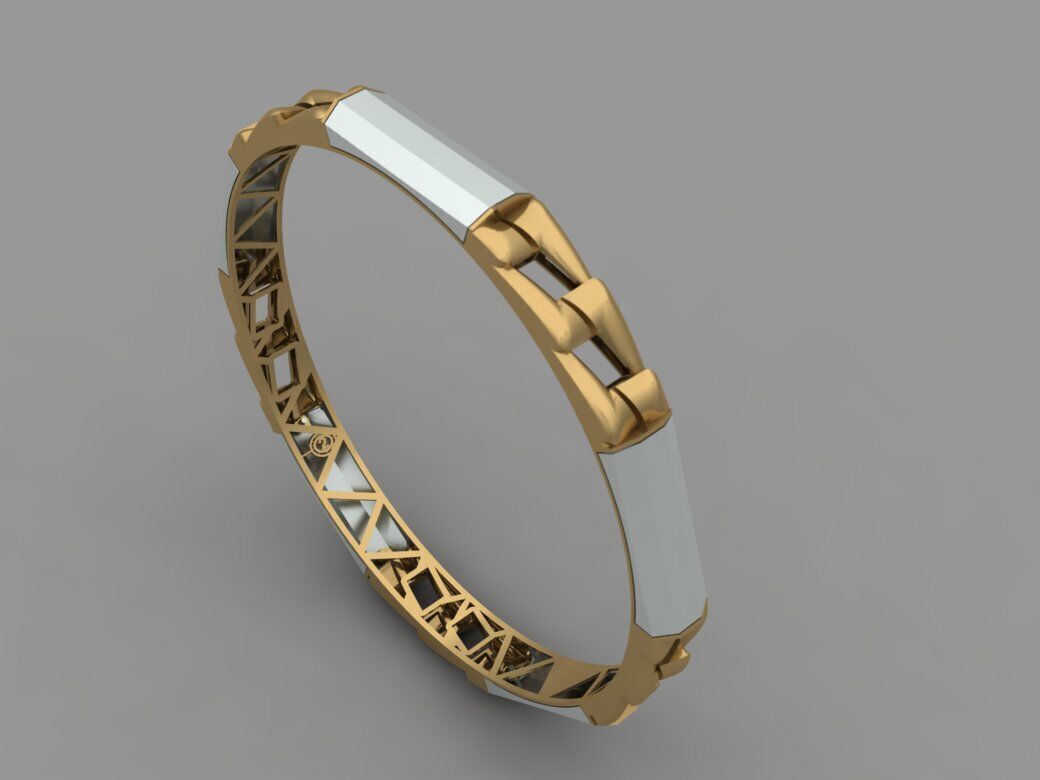 Bangle cartier-02 3D print model_0