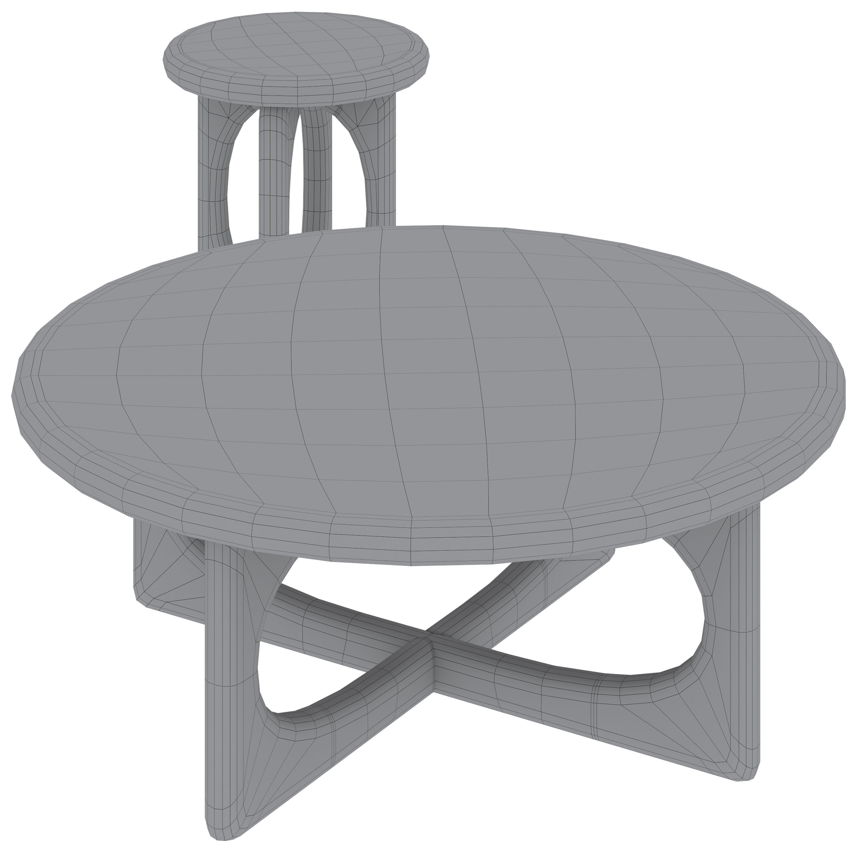 Eva Coffee Table by Burke decor 3D model_7